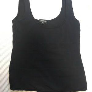 Bebe black crop-top/tank top